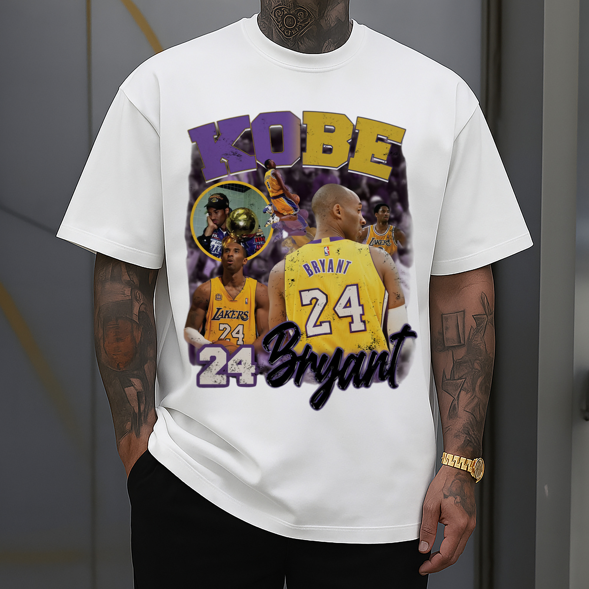 Kobe Bryant #24  collage T‑Shirt