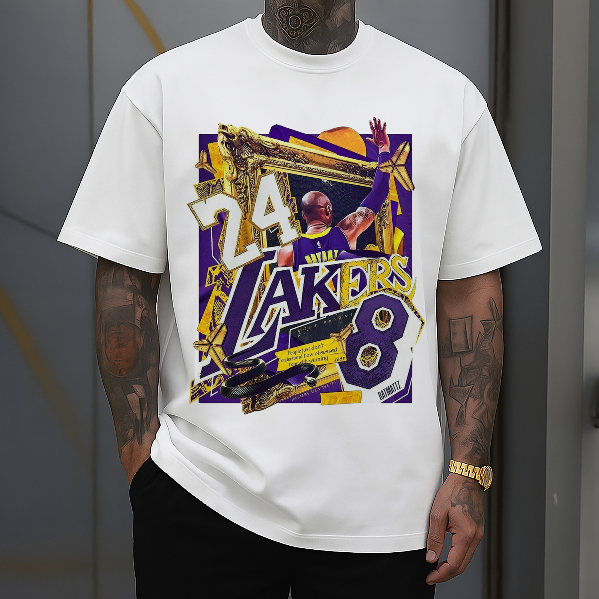 Lakers Legend Kobe Bryant  #24 #8 graphic T‑Shirt