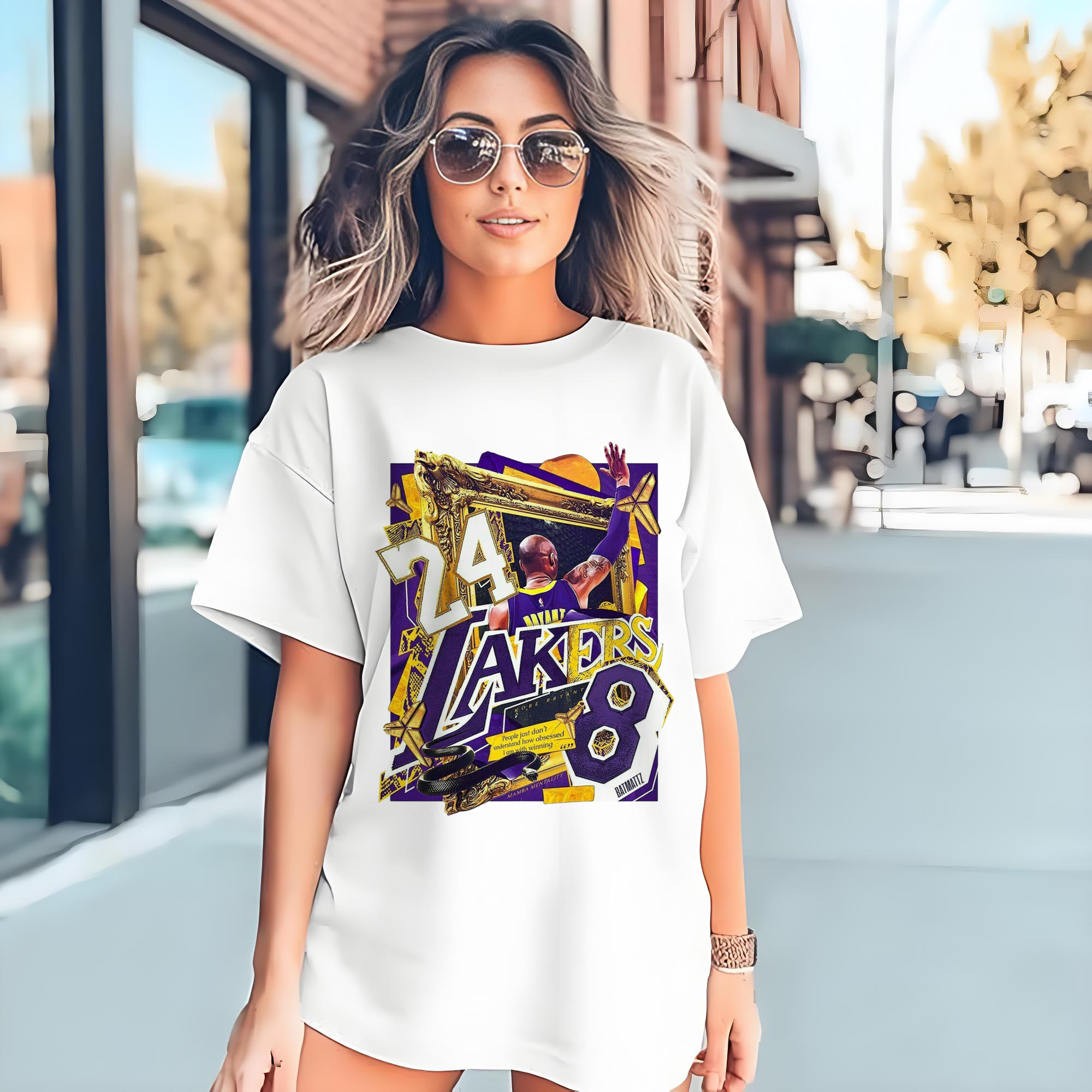 Lakers Legend Kobe Bryant  #24 #8 graphic T‑Shirt