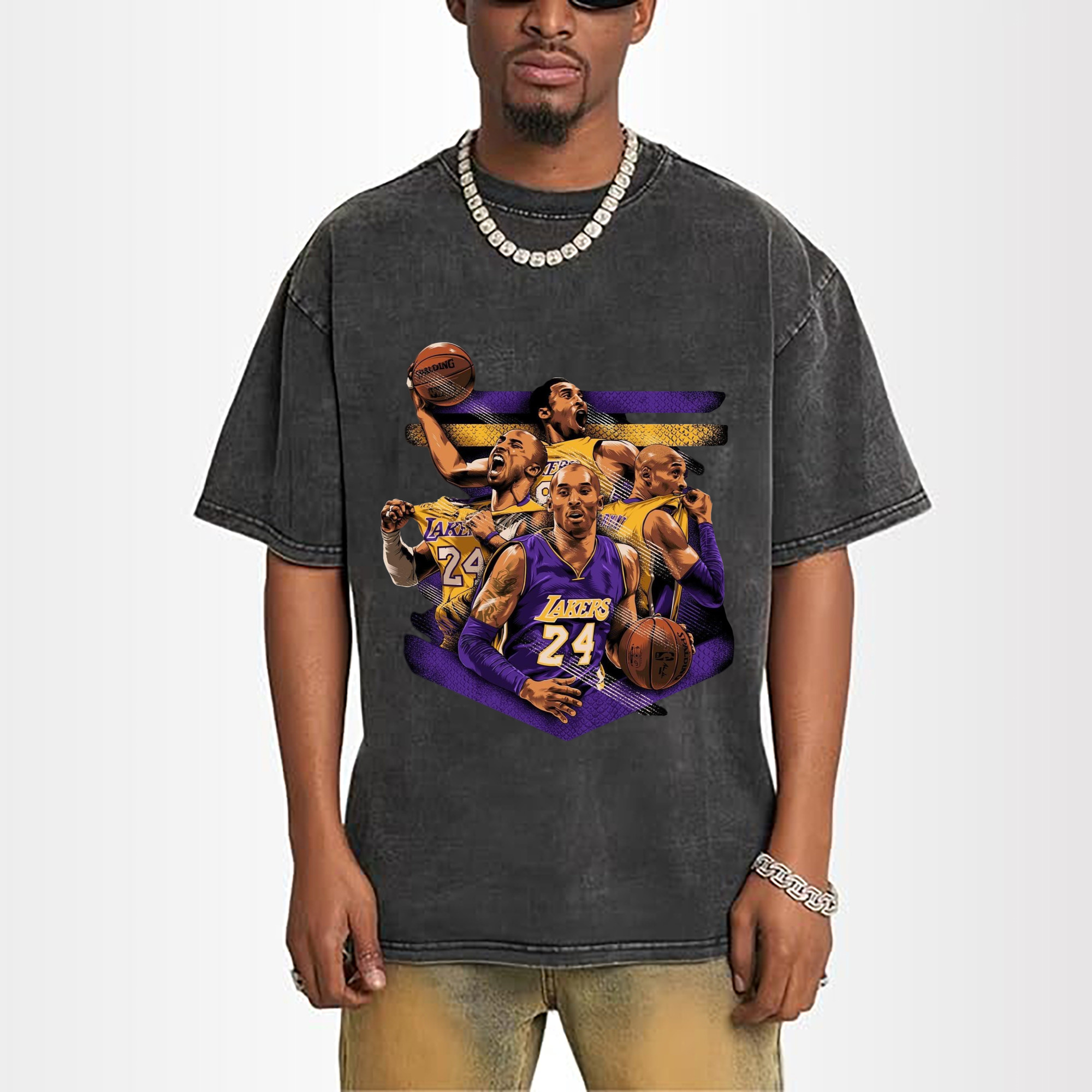 Lakers Legend Kobe Bryant  collage T‑Shirt