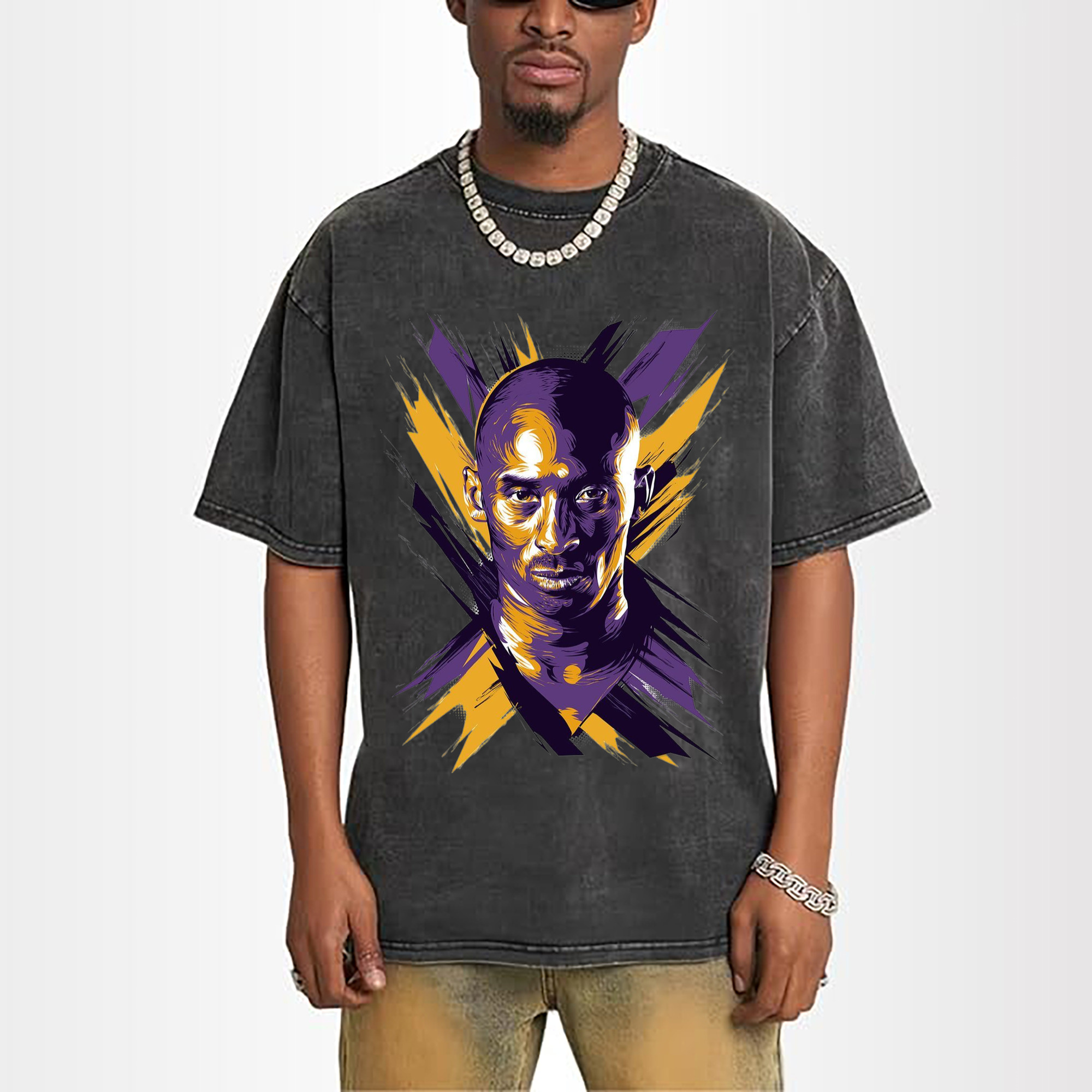 kobe Painted portrait art tee