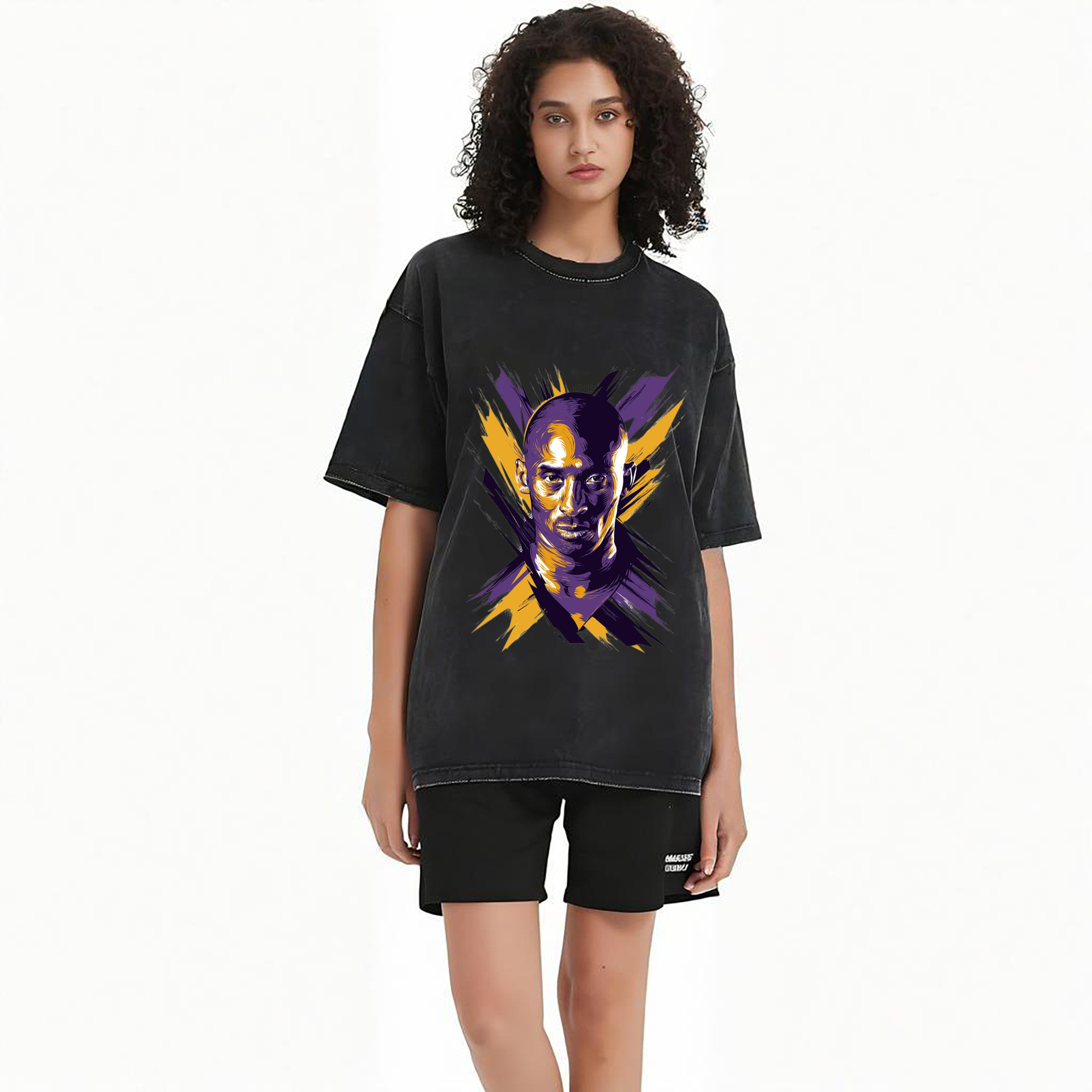 kobe Painted portrait art tee