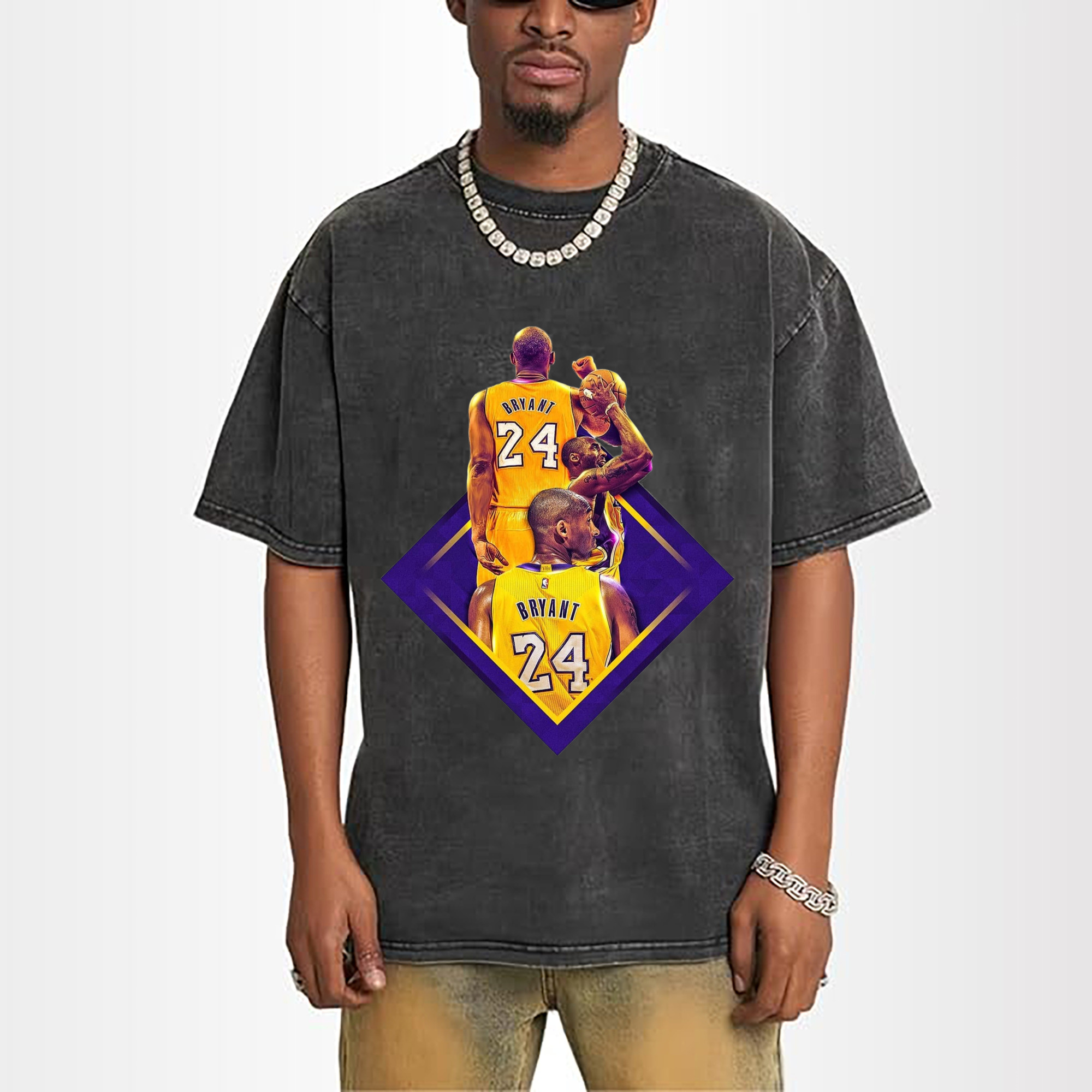 Lakers Legend Kobe Bryant  backsilhouette  T‑Shirt
