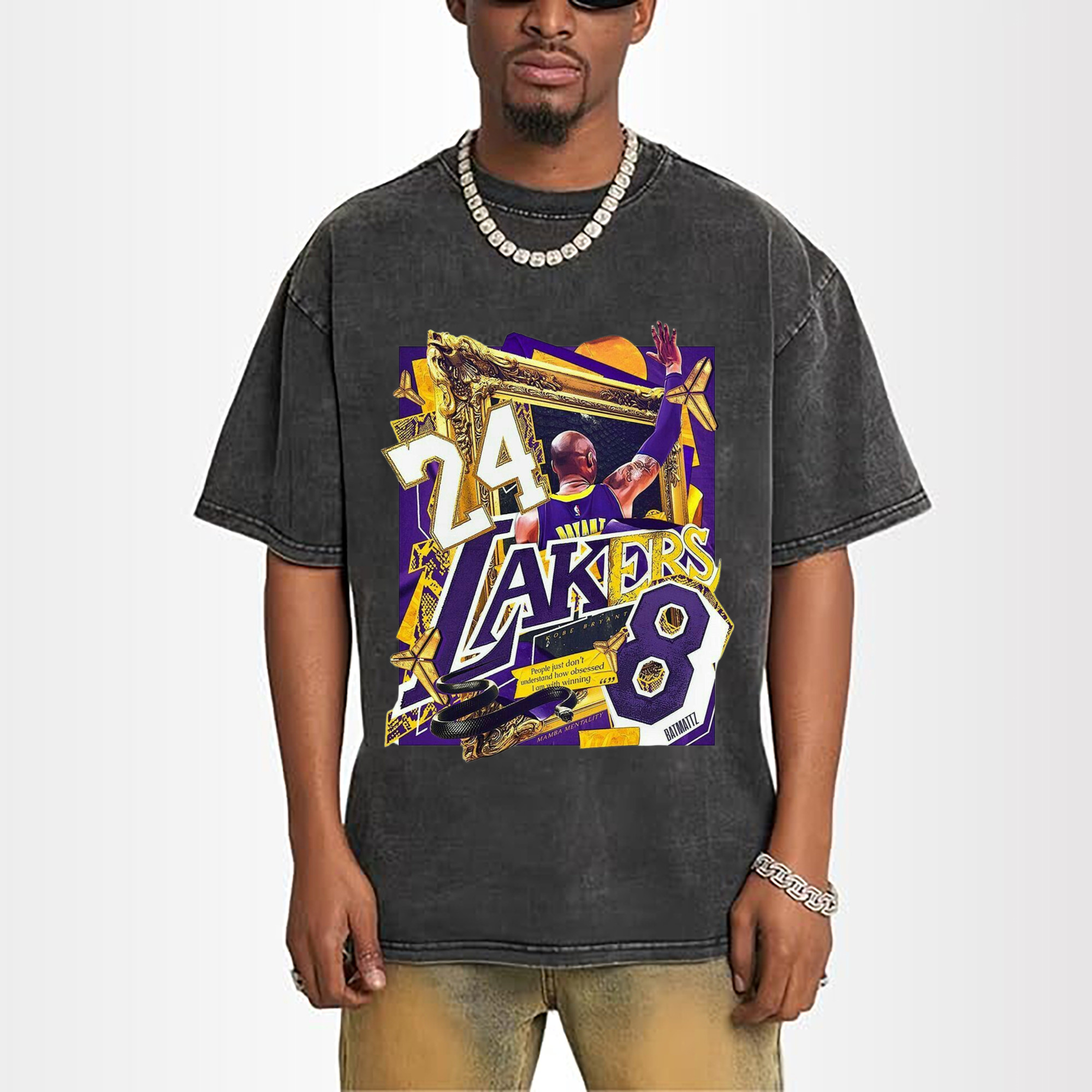 Lakers Legend Kobe Bryant  #24 #8 graphic T‑Shirt