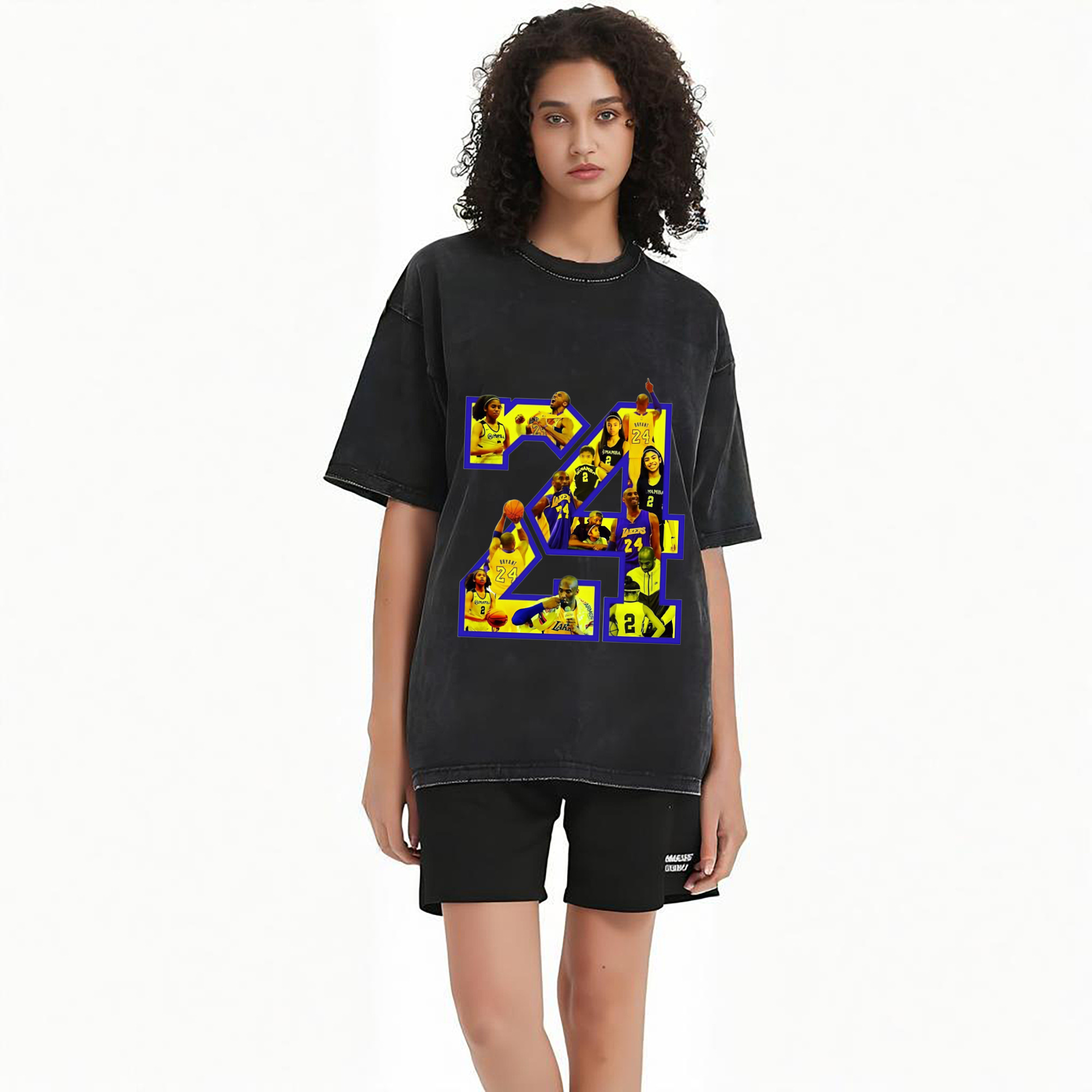 kobe and gianna bryant #24 graphic T‑Shirt