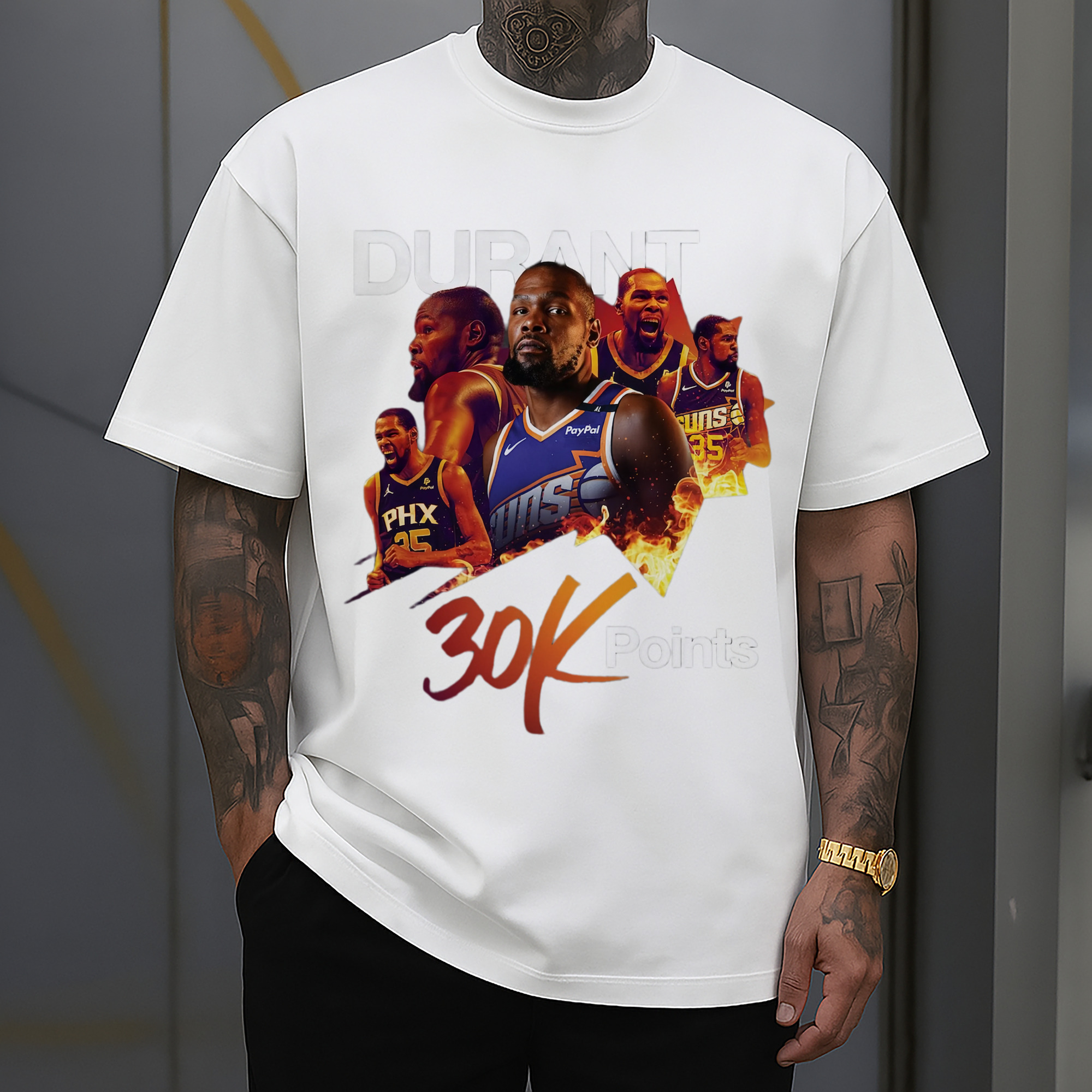 Kevin Durant suns #7 collage T‑shirt