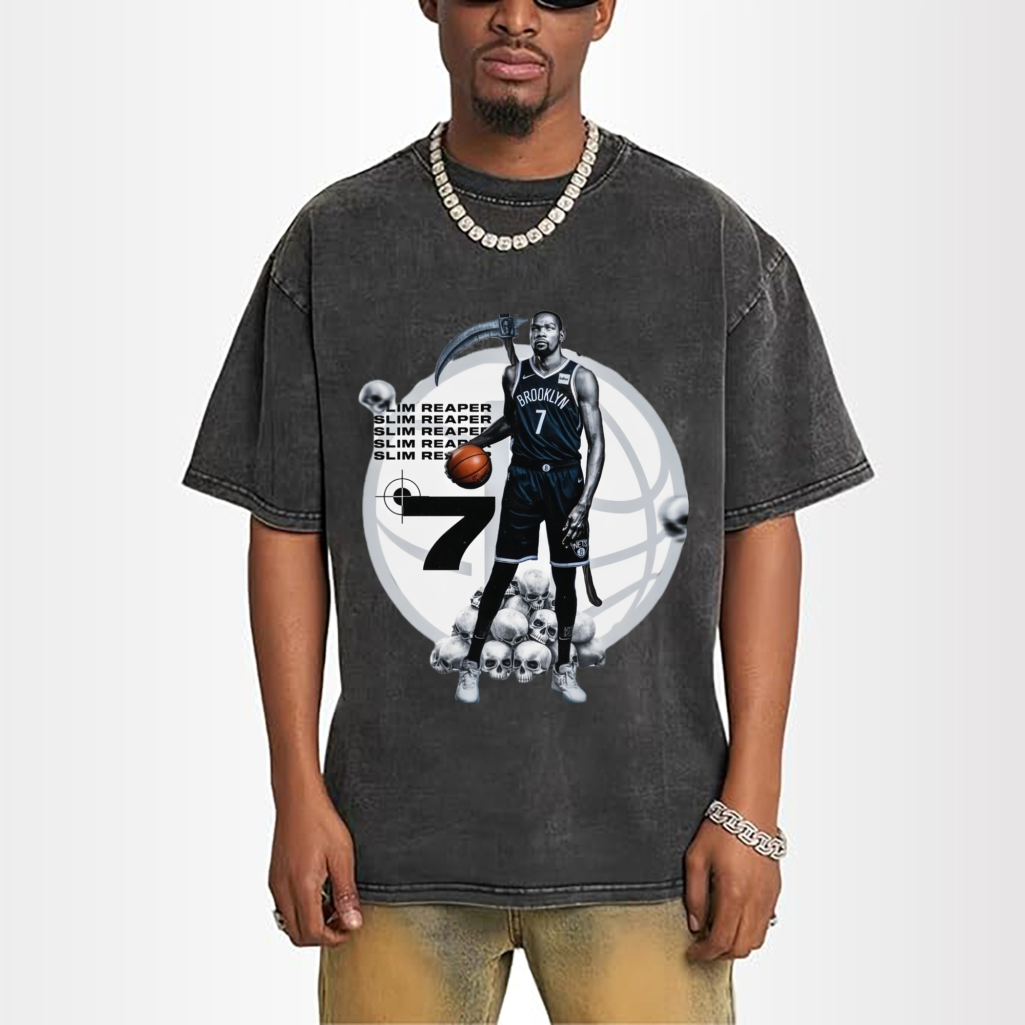 Kevin Durant Nets Slim Reaper T‑shirt