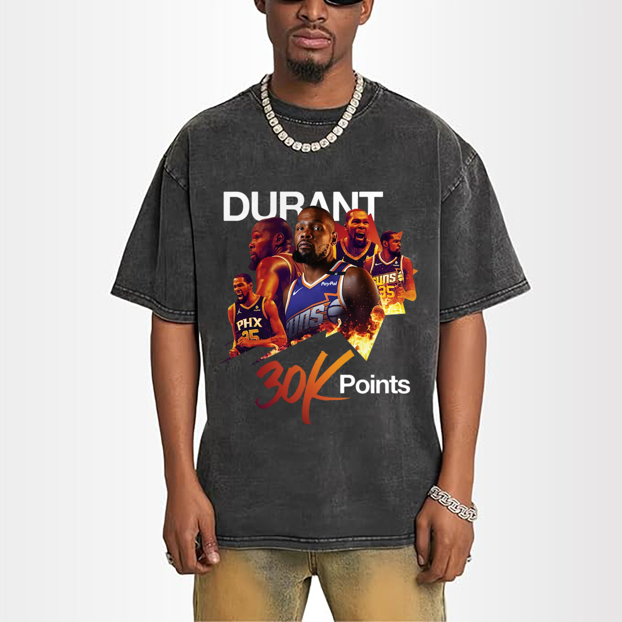 Kevin Durant suns #7 collage T‑shirt