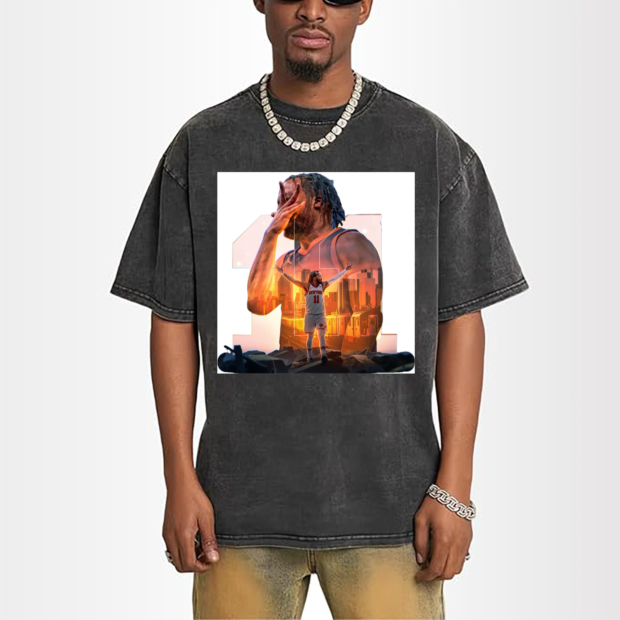 Jalen Brunson #11 Three Point Celebration t-Shirt