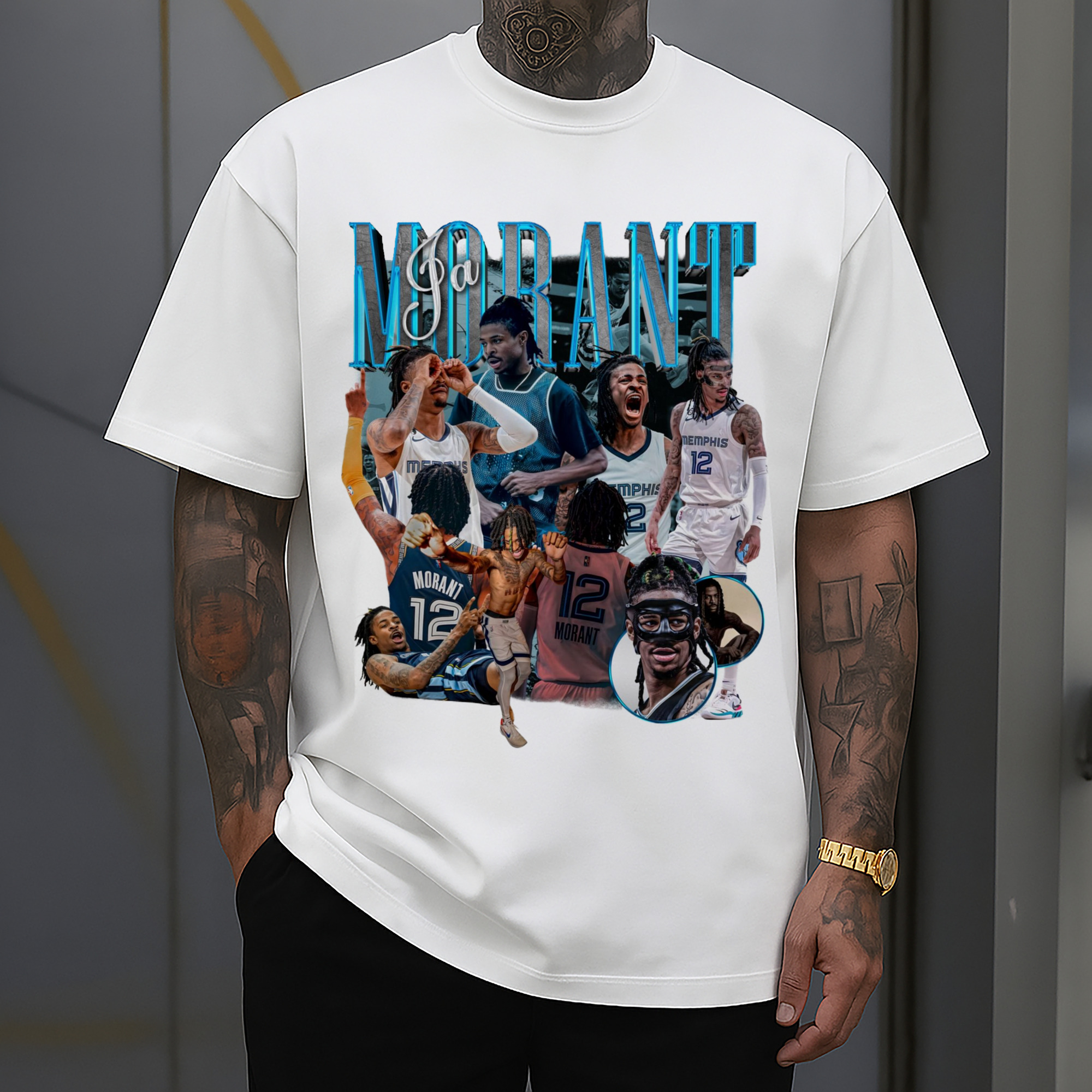 Memphis Grizzlies Ja Morant collage T-shirt​