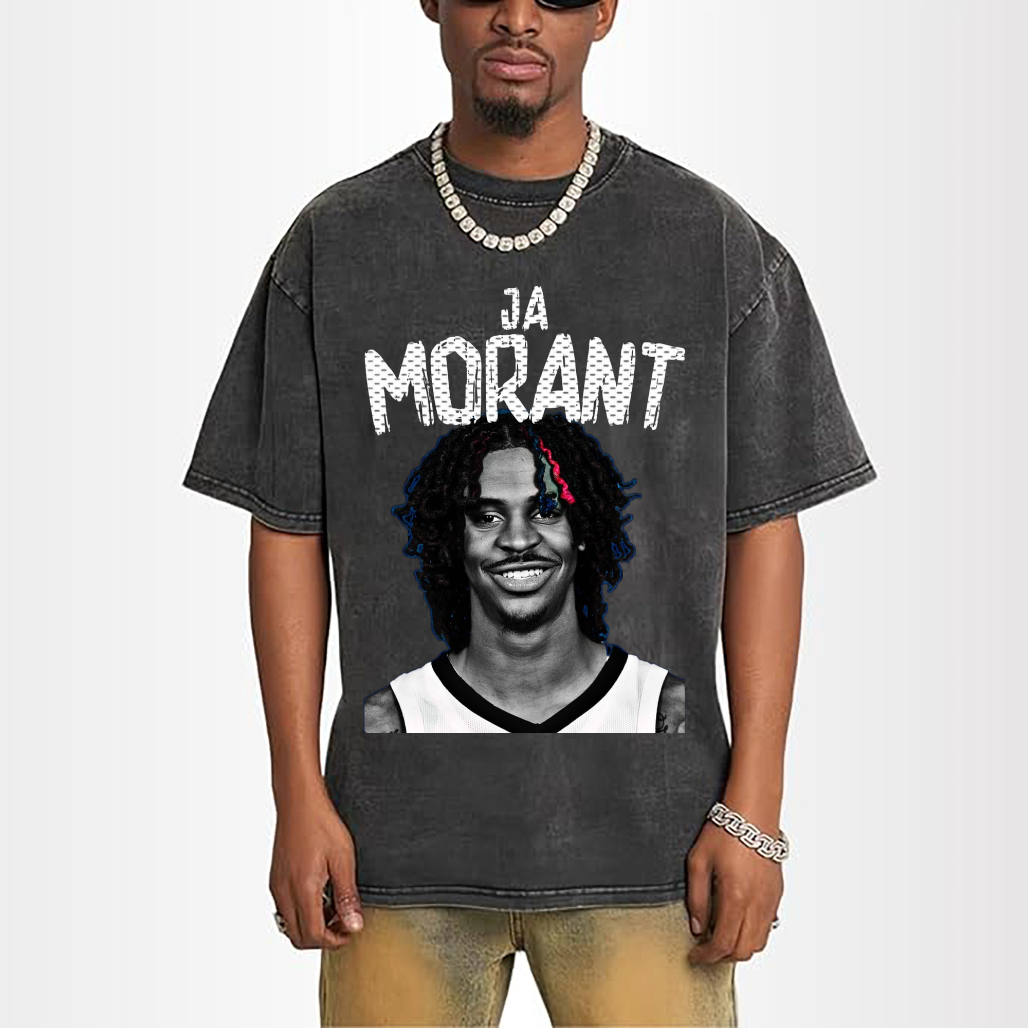 Ja Morant Painted portrait t-shirt