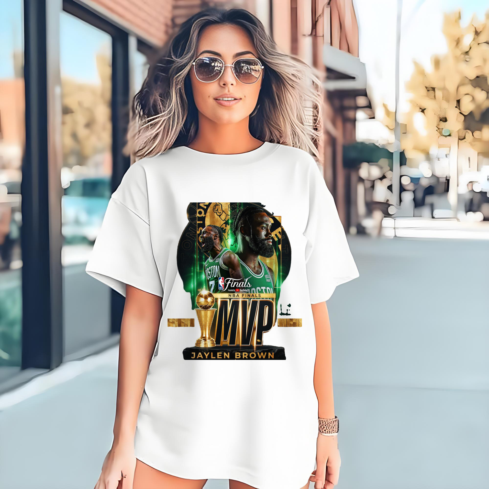 Celtics Jaylen Brown  NBA FMVP T-Shirt