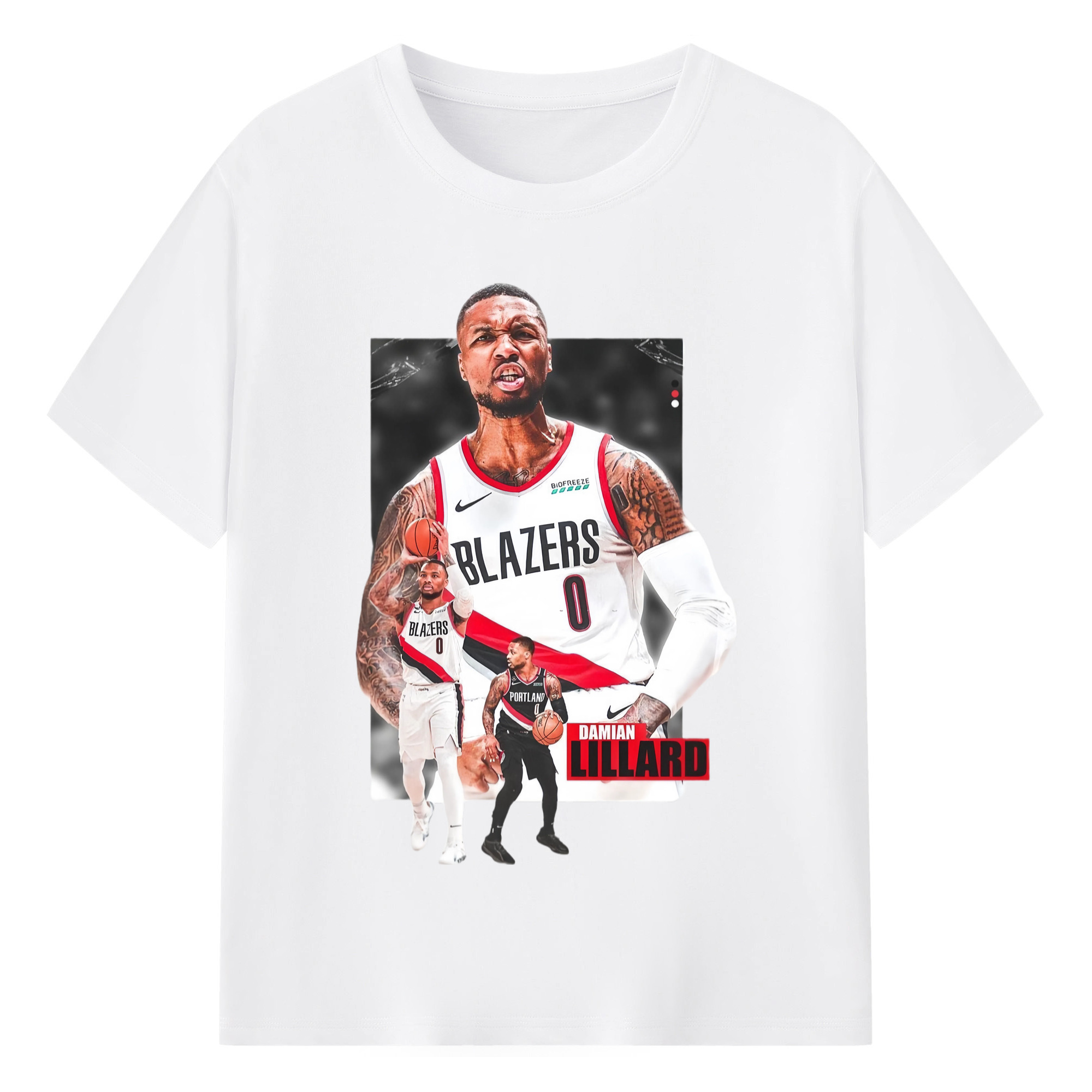 Damian Lillard Graphic Tee - 180g Cotton T-Shirt With Front Heat Transfer Print – Soft, Lightweight, Fitted Design – Comfortable Casual Wear For Sports & Everyday Use