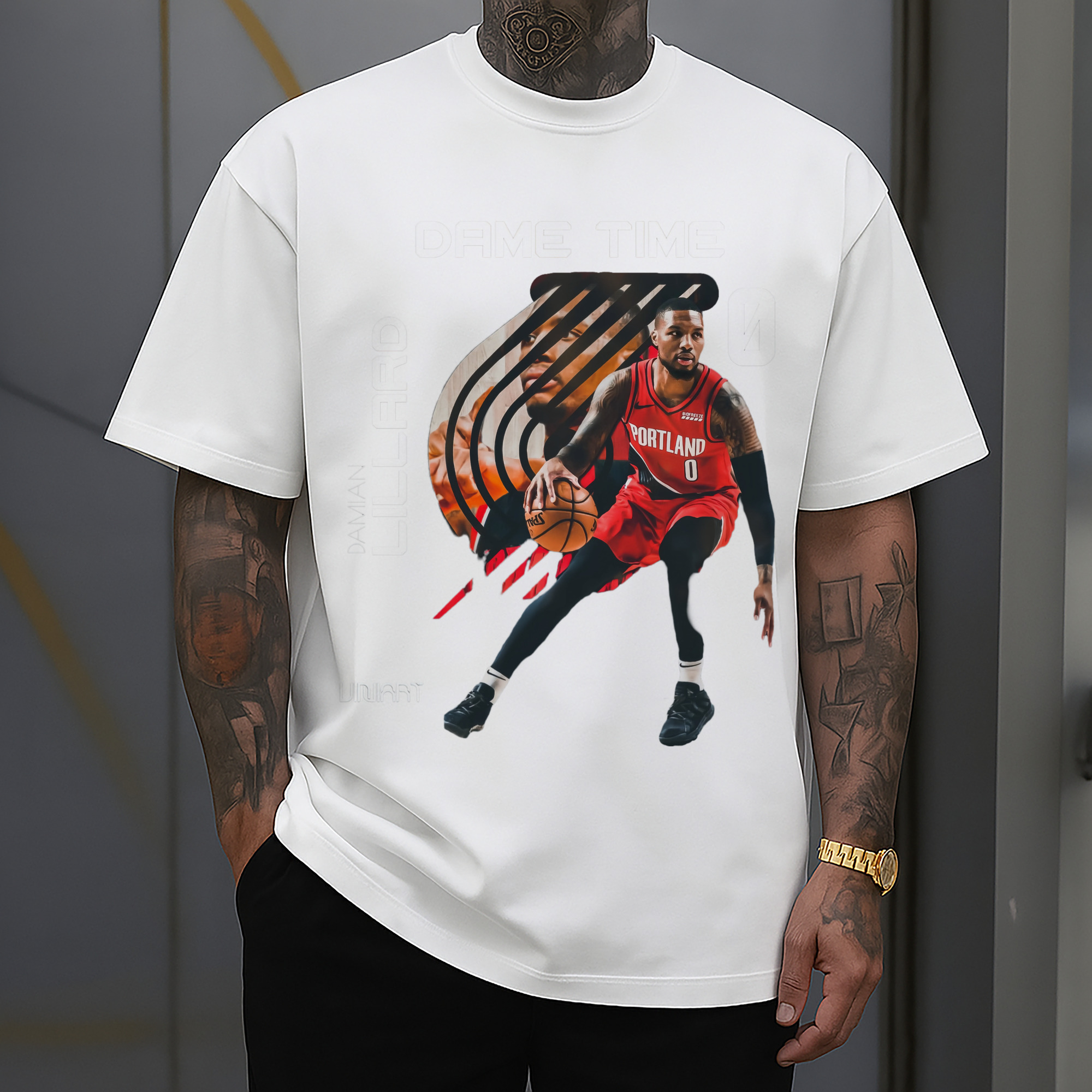 Blazers Damian Lillard #0 tee