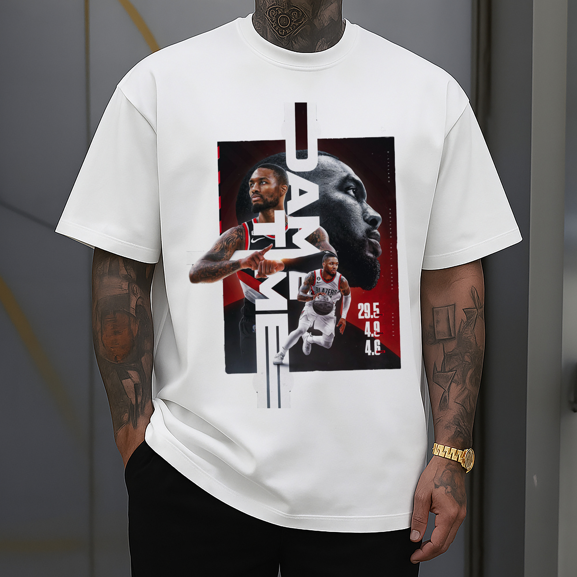 Damian Lillard dame time Graphic  T-shirt