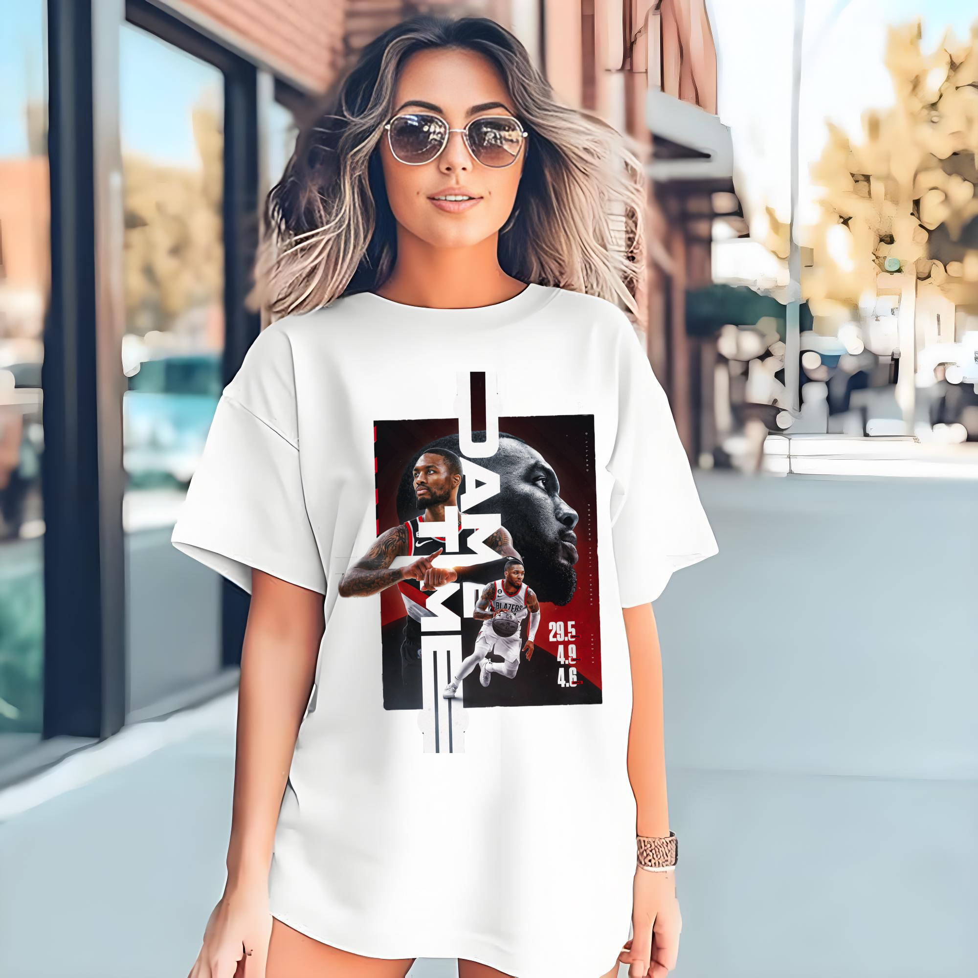 Damian Lillard dame time Graphic  T-shirt