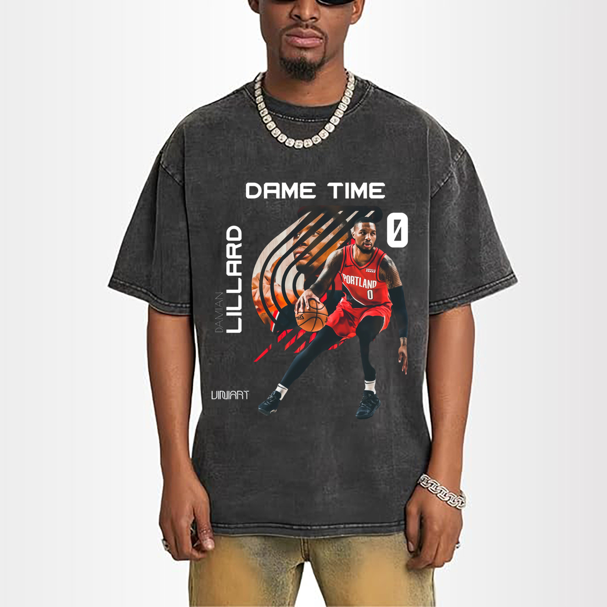 Blazers Damian Lillard #0 tee