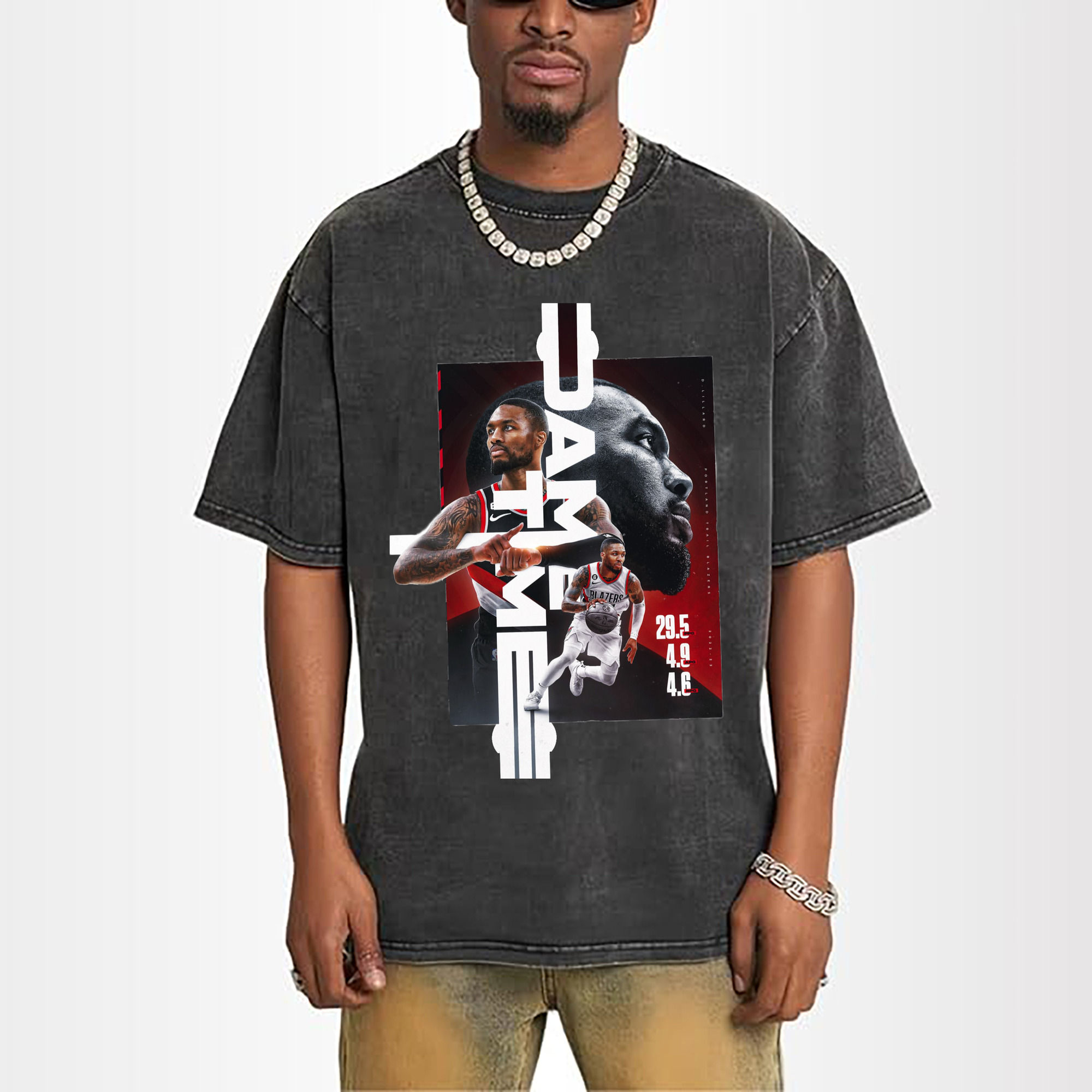 Damian Lillard dame time Graphic  T-shirt