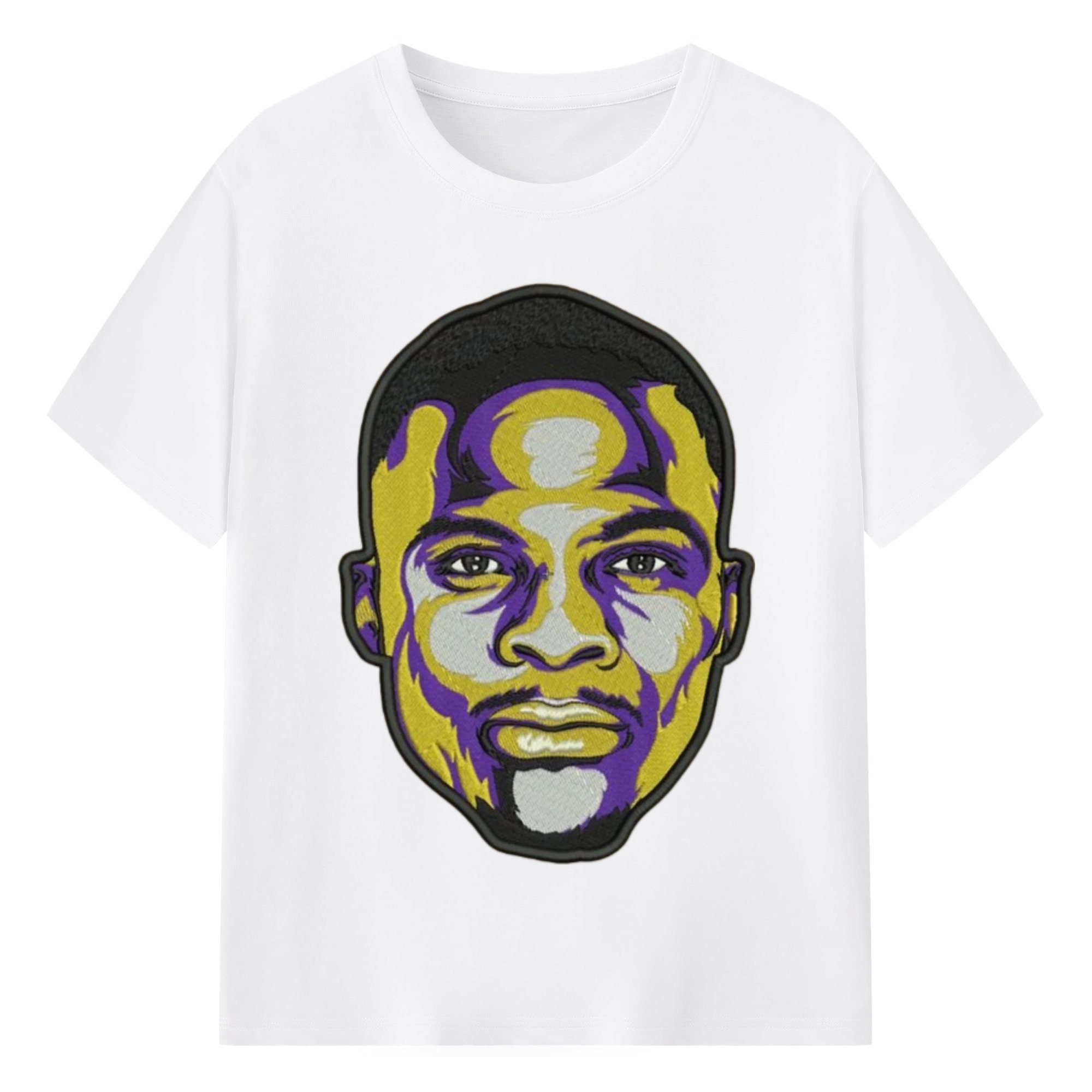 Russell westbrook  Cartoon avatar T-shirt - 180g Cotton T-Shirt With Front Heat Transfer Print – Soft, Lightweight, Fitted Design – Comfortable Casual Wear For Sports & Everyday Use