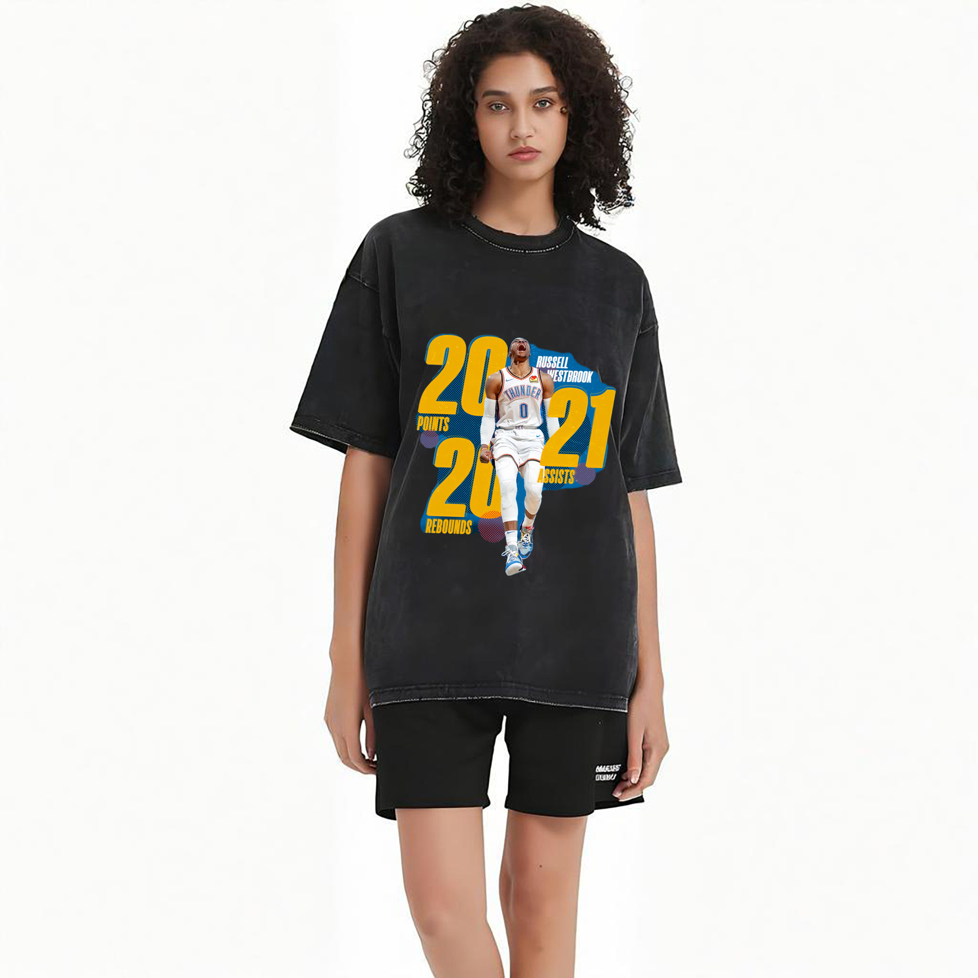 russell westbrook okc Triple-double t- shirt