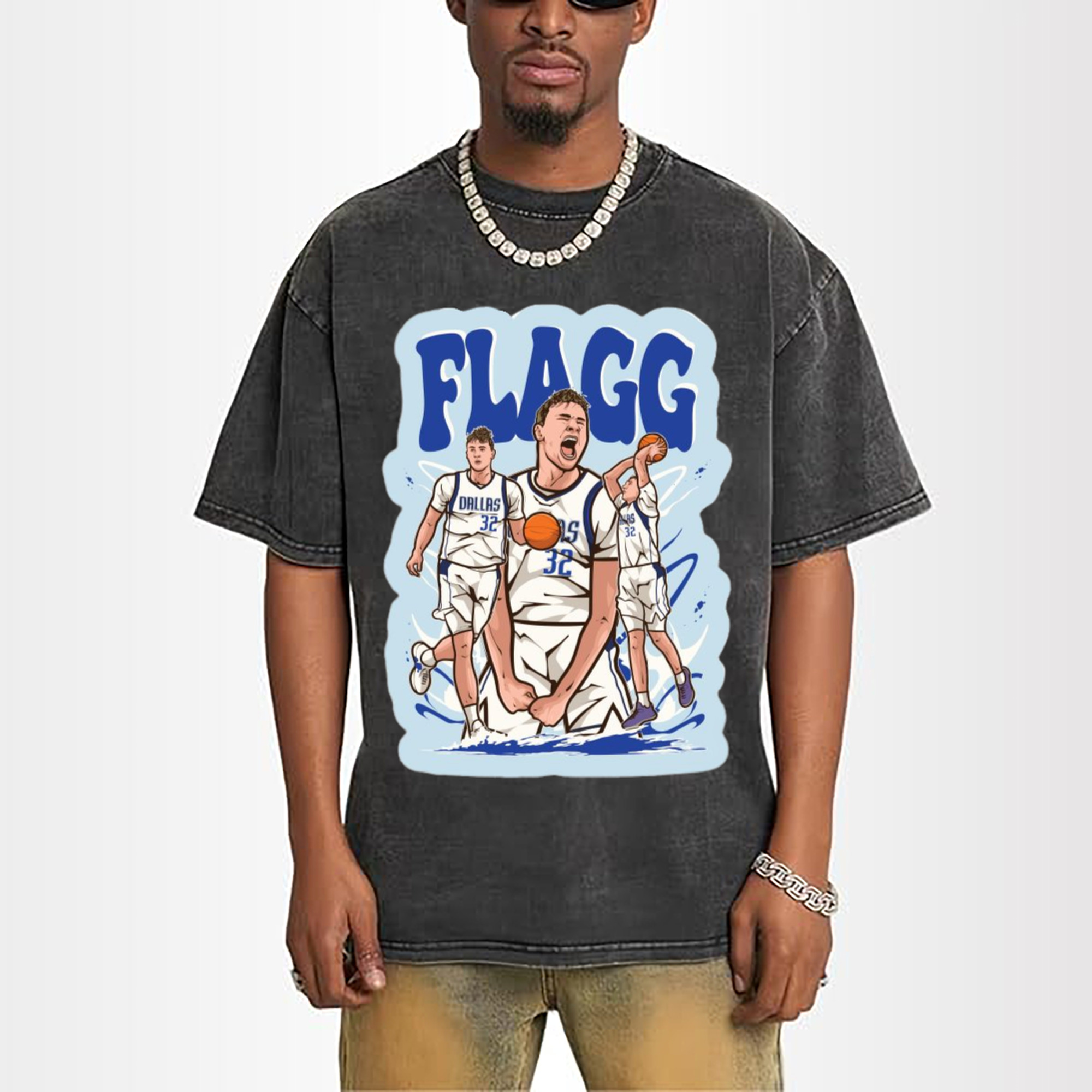 Cooper Flagg Dallas Mavericks cartoon t-shirt
