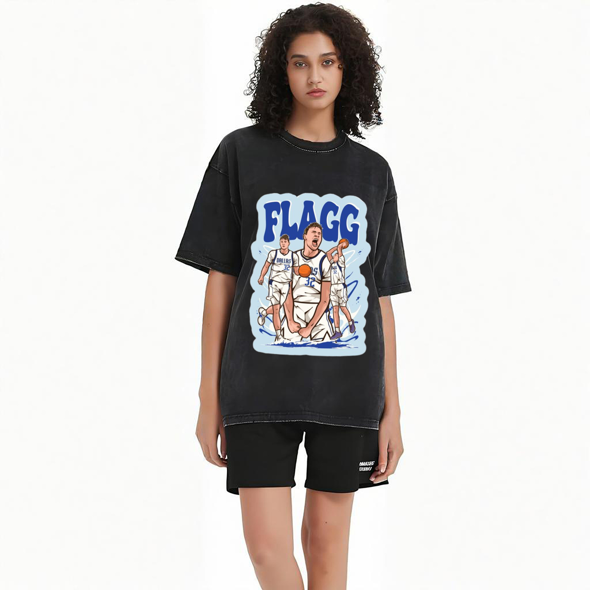 Cooper Flagg Dallas Mavericks cartoon t-shirt
